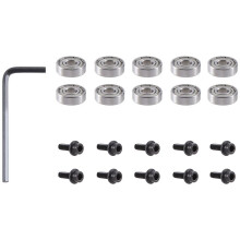 10Pcs Router Bits Top Mounted Bearings Guide for Router Bit Bearing Repairing Replacement Accessory Kit