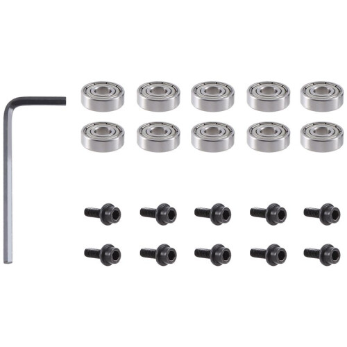 10Pcs Router Bits Top Mounted  Bearings Guide for Router Bit Bearing Repairing Replacement Accessory Kit
