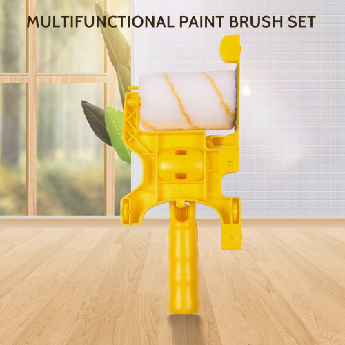 6Pcs Paint Edger Roller Brush Tools Portable Clean-Cut Brush for Home Wall Ceilings 1