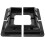 4Pcs RV Solar Panel Mounting Brackets Black Drill-Free Corner Bracket Support for RV Boat Caravans 7