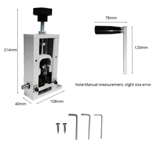 Upgraded Manual Wire Stripping Machine Hand Crank Drill Operated Stripper for Scrap Copper Stripping Diameter 1-21mm 1