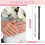 100 Pack Reusable Finger Size Gauge Measure Ring Sizer Plastic US Ring Measurement Tool White and Black 4
