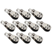 10 PCS Blocos de Polia de  MaríTimo Corda AçO InoxidáVel 316 Caiaque Canoa Kit Trole de ÂNcora Almofada de Nylon Olhos AcessóRios de