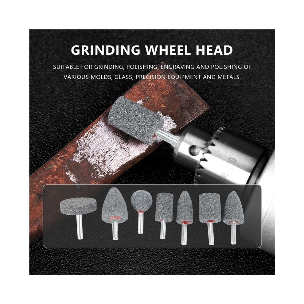 Abrasive Stone Points Set Grinding Wheel Polishing Bit With 1/4-Inch Shank 7Pcs Grinding Stones 6032770386484