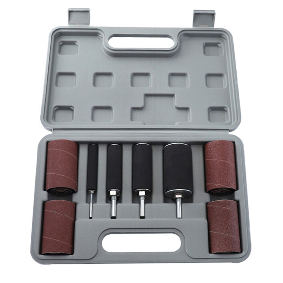 Drum Sander Kit Sanding Belt Sandpaper With Spindle Case For Drill Press Rotary Tools 4712683158133