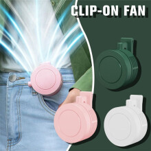 Hang Belt Summer Outdoor 3 Speed Fan USB Rechargeable Fan Cooling Bladeless Fan Clip- Cooling Adjustable Fan,C