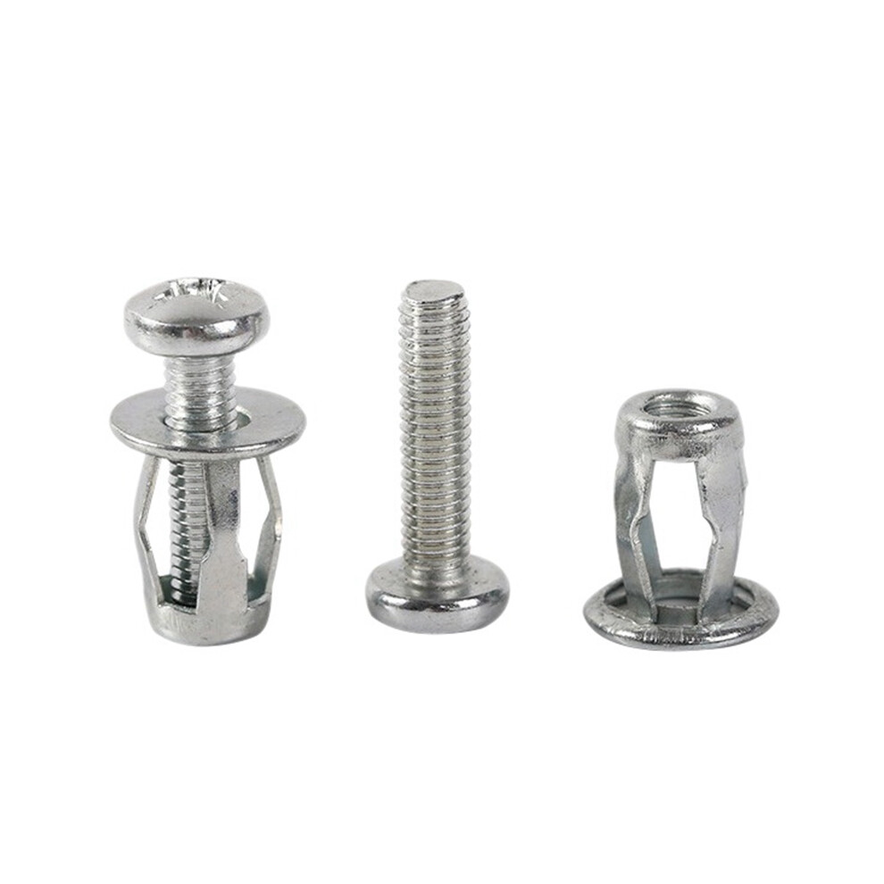 20 Pcs M6x25 Jack Nuts Car Metal Screw Petal Nuts With Screw For Hollow Wall Iron Skin 4713401181426
