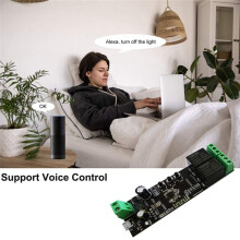 Selbstsperrendes 2 Kanal WLAN Relais Schaltmodul Intelligentes Leben / Tuya APP Steuerung WiFi Relaismodul