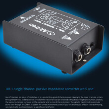 Alctron DB-1 Convertisseur D'ImpéDance Passif Simple DIBOX BoîTe de DI D'Effecteur D'éTape Avant