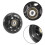 4 Pack Inline Skate Wheels Indoor/Outdoor Replacement Wheel with Bearings 70mm,Black 6