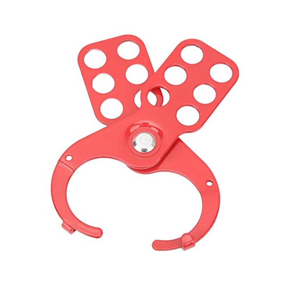 Padlocks Hasps Set, Lockout Tagout Kit 6 Hole Design Security Tamper ...