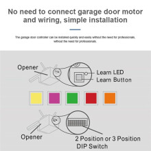 Tuya WiFi GaragentoröFfner Drahtloser 433-MHz-TüRsensor für Alexa Home für Lagergarage (USA)