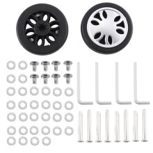Reemplazo de Ruedas de Equipaje 50 mm X 13 mm Kits ReparacióN Universal de Equipaje de PU Respetuoso con el Medio Ambiente 4 Pares