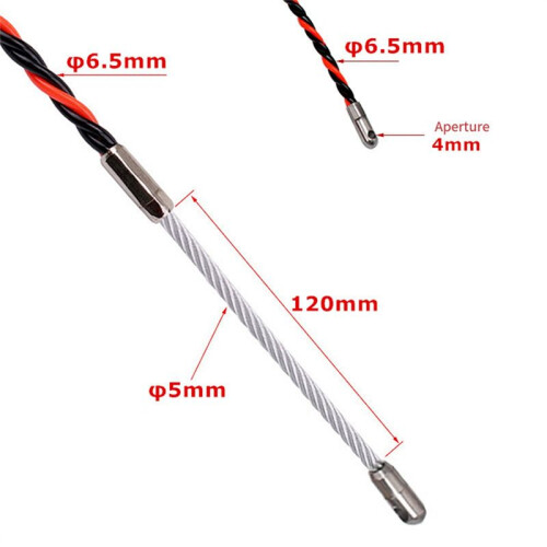 Electrician Threader Set Lead Tool 20M Cable Wire Guide 3-Strand Wall Threader Cable Stringer 2
