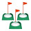3 Pcs  Putting Cup  Hole Training Aids  Accessories  Training Putters with Plastic Flag Green + Red 1