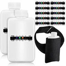 14 Kits Completos de Prueba de Orina, 2 Botellas VacíAs PortáTiles, 10 Tiras de Prueba Adhesivas Sensibles A la Temperatura y Bolsa de Aislamiento