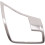 Car  Backrest Lock  Cover Trim for   E Coupe Class E200 E260 2009-2014 (Silver) 3