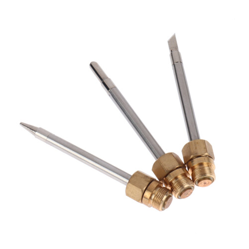 510 Interface Soldering Iron Tip  Portable USB Soldering Iron Tip Welding Rework Accessory Tool 8W,Silver Pointed 2