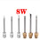 510 Interface Soldering Iron Tip  Portable USB Soldering Iron Tip Welding Rework Accessory Tool 8W,Silver Pointed 8
