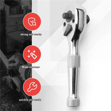 72 Teeth Ratchet Socket Wrench 1/4Inch 3/8Inch Double Ended Torque Wrench Spanner Rod Screwdriver Bit Tool