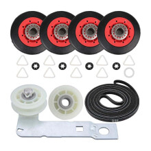 Kit de ReparacióN de Secadora 4392067 y Rueda Loca de Secadora W10837240, Polea Loca Compatible con  279640, Reemplaza 4392067VP 80047 587637