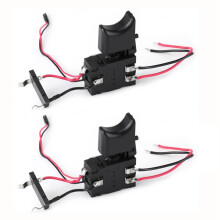 2 Pcs Trapano Elettrico Interruttore di Controllo 7.2 V-24 V 16A Cordless Trapano Trigger Interruttore Pulsante di Controllo Della Velocità per