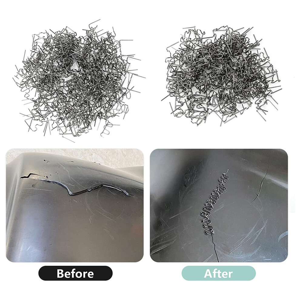 2000 Pcs Plastic Welding Hot Staples 0.8Mm 0.6Mm Plastic Staples Wave Shape Repair Kit For Plastic Machine 6032664125526