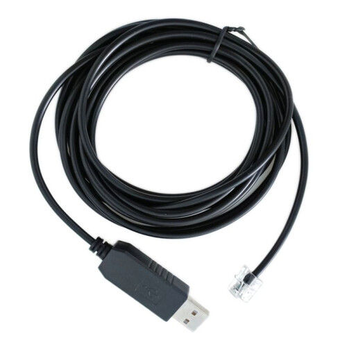 USB To Rj11 Rj12 6P4C Adapter Serial Control Cable EQMOD Cable for Az- Mount Pc Connect for Hand Control Cable,1.8M 2