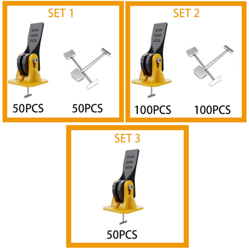 200PCS Tile Leveling System Construction Tool Parts for Tile Laying and Leveling Manual Tile Leveling Tools Set 2