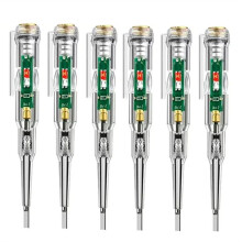 6Pack Voltage Tester, AC Voltage Detector Pen, 70-250V Circuit Tester Elektrisk Skruvmejsel Induktion SpäNningsdetektor Penna