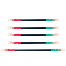 Car Battery Cable Assembly Portable Universal 4AWG Cart Pure Copper Wire Kit for Car Lugs Flexible Battery Cable