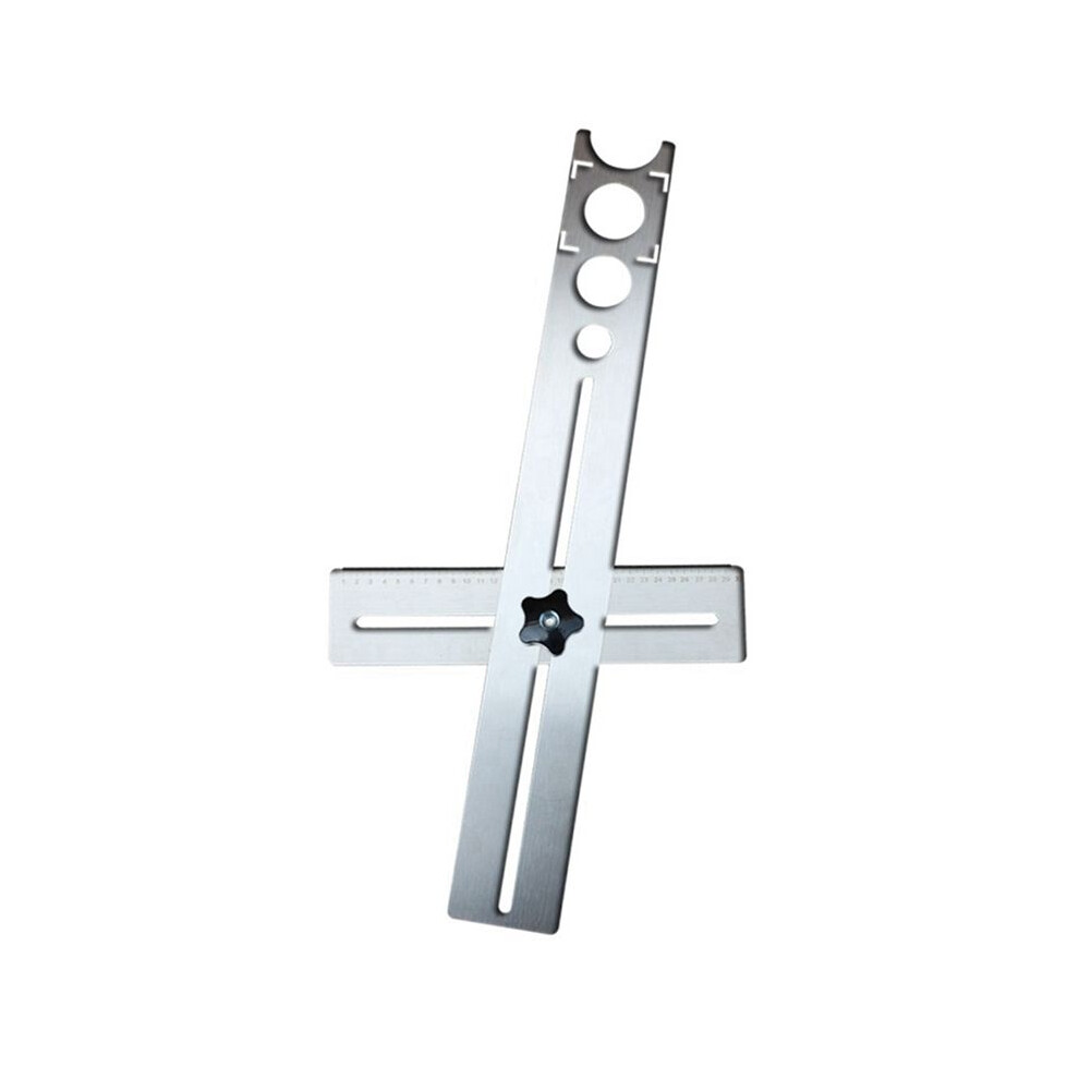 Multifunctional Universal Tile Hole Locator 40Cm Universal Ruler Thickness 1Mm Drilling Tool 4713774039508