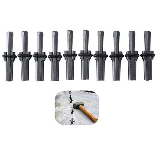 Stone Splitting Tool Splitting Tools Wedge Stone Set Stone Splitting Concrete Rock Marble Handmade DIY & Tools,16mm 2