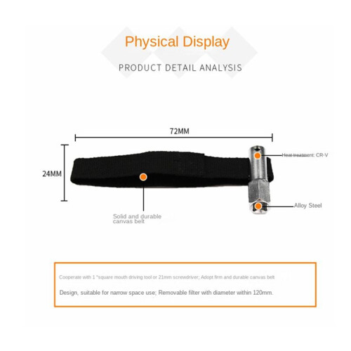 Light-Duty Canvas with Filter Wrench Filter Wrench Filter Removal Tool 1
