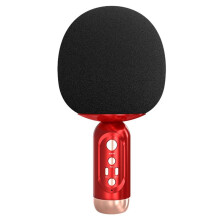 MicróFono InaláMbrico Karaoke Artefacto Hogar Karaoke Familia Ktv TV Canto MicróFono de Mano para NiñOs Rojo