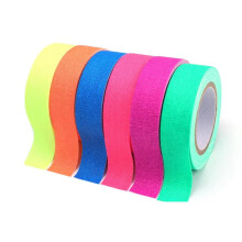Fitas de AlgodãO com Brilho Uv, Fita Neon para Festa, Aviso de SegurançA, Fita Neon, AdereçOs para Palco, Casamento e Casa