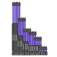 Punte da Trapano Magnetiche D1 Punte Antiscivolo e Antiurto con Punte per Cacciavite Phillips Set di Cacciaviti Magnetici (5 Set)
