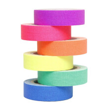 UV Glow Cotton Tapes Neon Party Tape Veiligheidswaarschuwing Neon Tape UV Tape Rekwisieten Bruiloft Thuis
