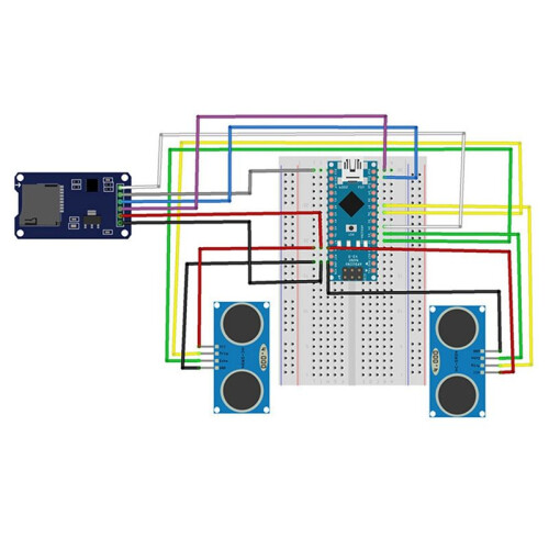1Pcs Ultrasonic Module HC-SR04 SR04 4Pin Distance Measuring Transducer Sensor 2