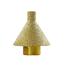 M10 Diamante Chanfradura Chanfradura Broca Buraco Escareamento Cone Esculpir Rebolo PolonêS para Porcelanato MáRmore 45Mm