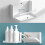 Small Floating Shelf for Wall, Foldable Bathroom Shelf Wall Mount, Bedside Shelf for Phone, Remote, Adhesive Shelf,B 4