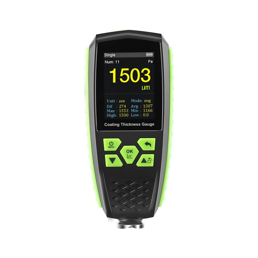 Coating Thickness Gauge Car Paint Film Thickness Tester Paint Thickness Meter 0-1300Î¼M Coating Depth Gauge Tester 4711055631250
