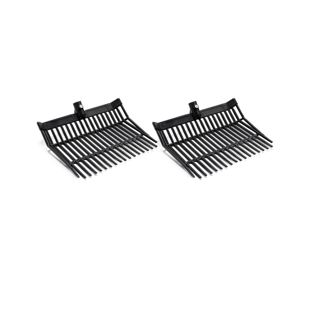 Manure Fork Replacement Pitchfork Horse Manure Rake, For Picking Manure, Stable Waste Removal,Black,2Pcs 4711758987159