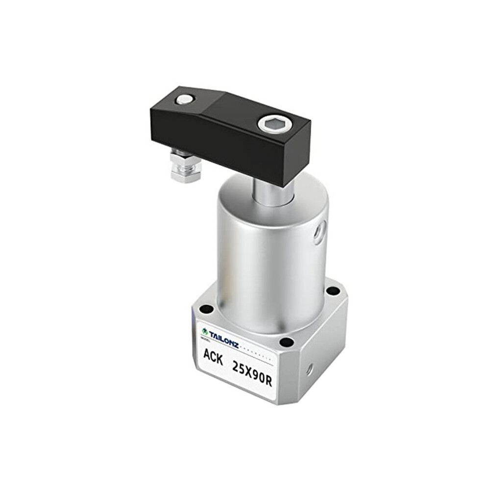 Tlily Pneumatic Right-Turn Cylinder Pneumatic Rotation Angle 90 Degree Clamping Rotation Angle Cylinder Ack25x90r