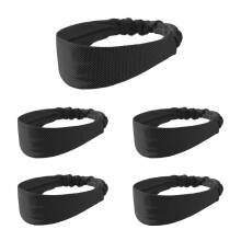 Diadema Deportiva Negra, Absorbente y Transpirable para el Sudor, para Correr en Primavera y Verano, Diadema de Bádminton, Turbante Antitranspirante