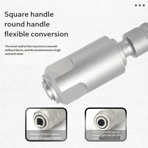 Adapter for Converting Impact Wrench to Electric Hammer 1/2 Conversion  Connecting Rod Converts Square Interface 1