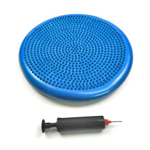 Tapis D'Équilibre de Yoga en PVC Bleu, Coussin de Massage Gonflable, Entraîneur D'Équilibre de Remise en Forme Sportive