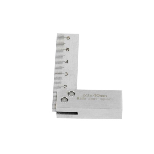 Machinist Square Tool 90-Degree Right Carpenter Measuring Tool Right Angle Ruler L-Type Square Ruler with Wide Base A 2