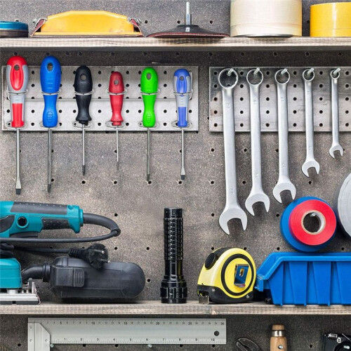 Peg Board Screwdriver Holders Peg Board Organizer Accessories Multi Ring Tool Multi Tool Organizer Racks 1