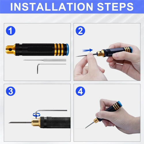 Prime Model Scriber Gundam Resin Carved Scribe  Hobby Cutting Tool Chisel,Hobby Cutting Tool Black 2